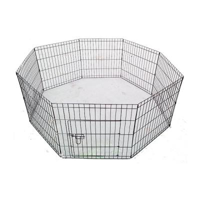 China Large Viable Portable Pet Door Folding For Dog Metal Fence Pet Security Panels For Dog& Cat Security Foldable Enclosure Gate for sale