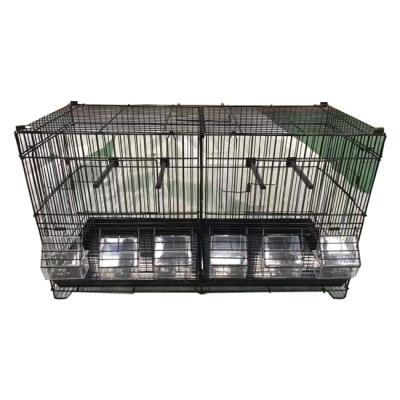 China Sustainable Wholesale Small Travel Parrot Cage Square Vision Bird Cage for sale