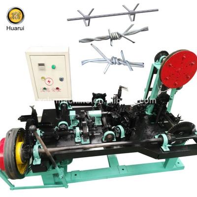 China Construction worksÂ   Full automatic machine for making barbed fence wire, high speed single strand/double twisted barbed wire making machine for sale