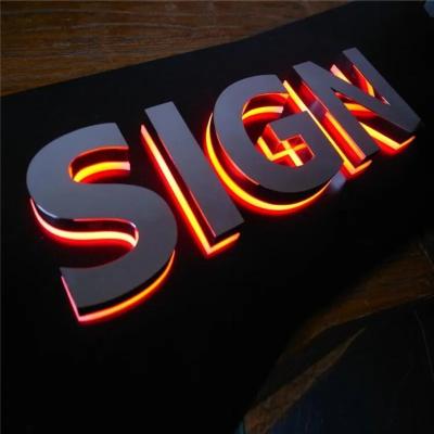 China Buildings Building Front Letter Logo Business 3D Commercial Backlit Outdoor Light Shop Store Wall Advertising Custom Luminous Led Sign for sale