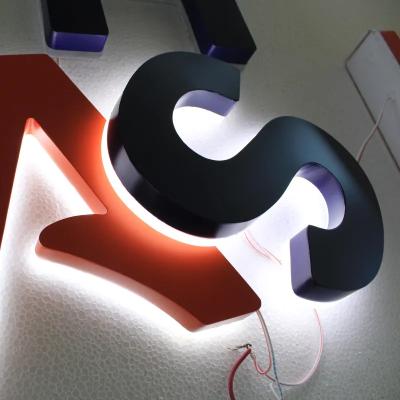 China 3D Buildings Store Name Logo Sign Factory Custom Illuminated Led Letter Sign, Led Sign Logo For Store Front Channel Letter Backlit Signage for sale