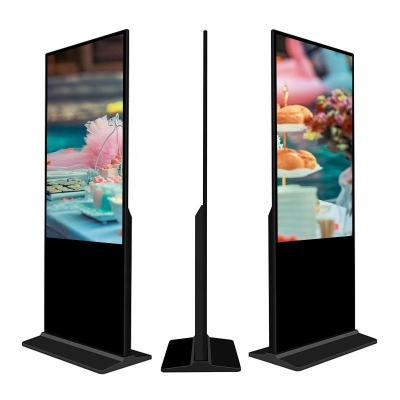 China Indoor Floor Standing TV Touch Screen Kiosk 4k Player Display Screen HD Indoor Advertising Vertical Lcd Led Digital Signage for sale