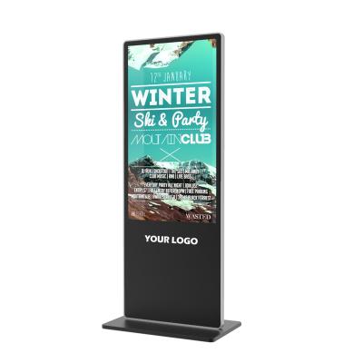 China Smart Split Screen Floor Stand 32 43 49 55 65 Inch 4K Digital LCD Display Indoor Wifi Totem Advertising Display Screen Players for sale