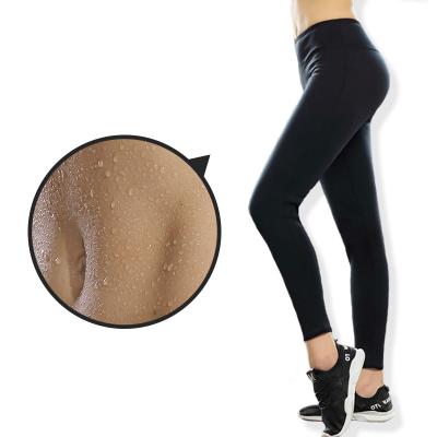 China Sauna Capri Gaiters Anti-static Thermo Warm Sweat Neoprene Slimming Pants Weight Loss For Women for sale