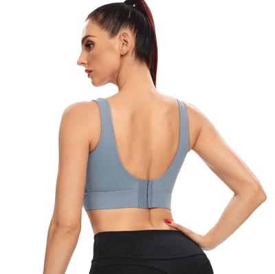 China New Arrival Antibacterial Solid Color Sports Bra Yoga Wear Adjustable Fitness Wear Workout Wear Yoga Set Summer for sale