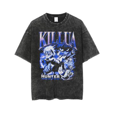 China Amazon Hot Sale Cotton Oversized Drop Shoulder Latest Anti-Pilling 100% Custom Graphic T-Shirts For Men for sale