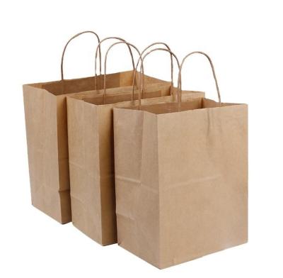 China Recyclable Best Selling Recyclable Biodegradable Custom Brown Kraft Paper Bag for sale