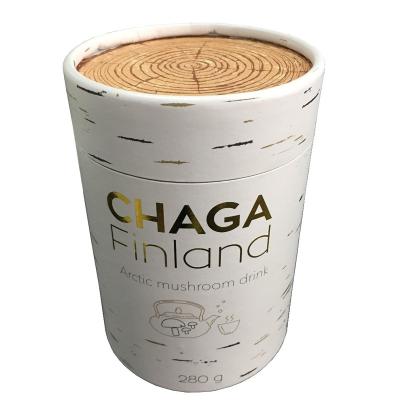 China 2022 Hot Selling Big Gears Biodegradable The Latest Model Kraft Paper Tube With Tin Lid Potato Chips Kraft Paper Tube for sale