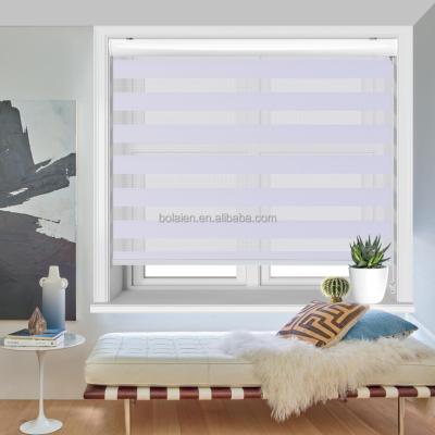 China Cheap Custom Zebra Roller Shade Rainbow Manual Window Light Day Night Daytime Filtering Fabric Manufacturers Zebra Shades UV Protection Colored for sale