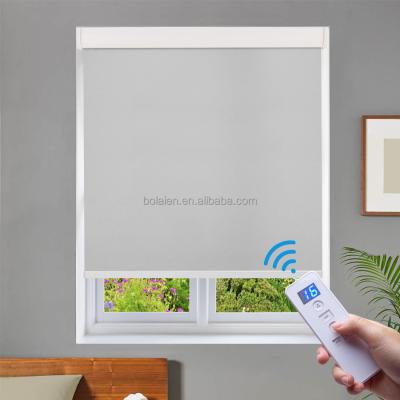 China High Quality UV Protection Hotel Home Office Sun Block Adjust Blackout Light Window Blinds Controlled By Remote Controller Roller Shades for sale