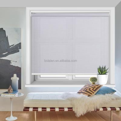 China 100% UV Protection Polyester Sunscreen Fabric Sun Shading Cordless Roller Shades Spring Roller Shades for sale