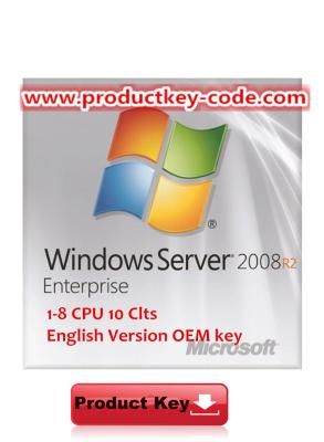 중국 Windows 서버 2008 R2 기업 1-8 CPU 10 Clts OEM 열쇠를 위한 Windows 제품 열쇠 판매용