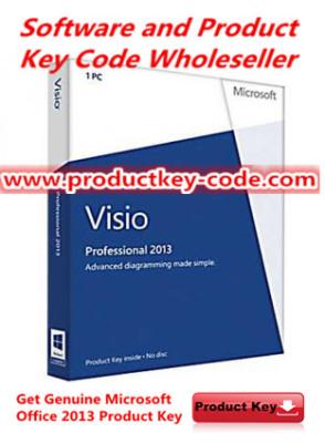 Κίνα Βασικοί κώδικες προϊόντων του Microsoft Office 2013 Visio επαγγελματικοί, γνήσιο βασικό on-line 1 PC προϊόντων γραφείων 2013 - μεταφορτώστε προς πώληση