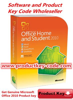 Κίνα Ολοκαίνουργιος βασικός κώδικας του Microsoft Office 2010, γνήσιοι σπίτι και σπουδαστής 2010 γραφείων κλειδί FPP ESD για 3 PC προς πώληση