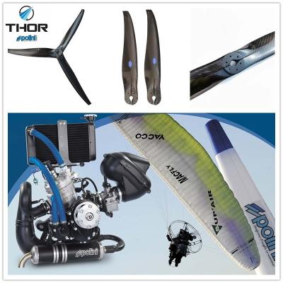 China Polini Thor 80/100/130/150/190/200/250 190 evo 190 HF 200 evo 200 HF engine paramotor carbon propeller for sale