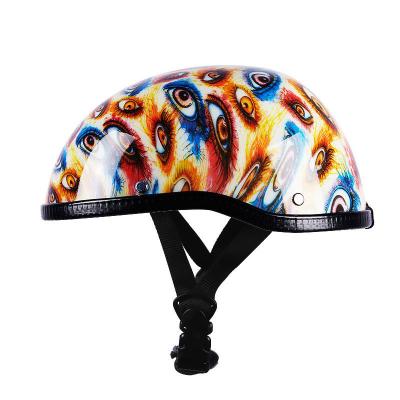 China Motorcycle Retro Half Cruise Helmet Prince Motorcycle Helmet Vintage Motorcycle dot helmet M L XL XXL for sale