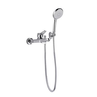 China Copper Flower Home Bathroom Shower Head Rainfall Showerhead Constant Temperature Sliding Bar Bathroom Full Drying Toilet Exposed Shower Set for sale