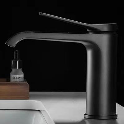 China Waterfall Faucets Household Waterfall Full Metered Faucet Lavatory High Quality Copper Basin And Cold Mixed Faucet for sale