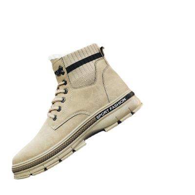 China Cushioning Well Designed Fashion Trend boots men shoes Hard-Wearing warm boots over ankle men boots oem shoes for man for sale