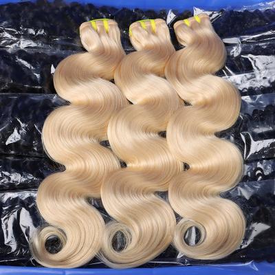 China Curly Curly Body Wave 613 Blonde Cuticle Aligned Raw Hair Bundles Sellers Wholesale 613 Virgin Blonde Hair Bundles for sale