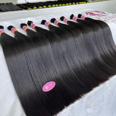 China Wholesale Cheap Curly Curly No Weft Brazilian Cuticle Aligned Raw Unprocessed 12A Double Virgin Hair Bulk Pulled Hair Bulk For Braiding for sale