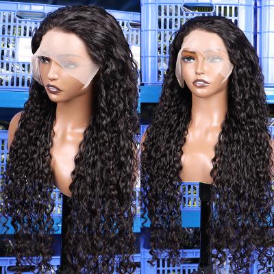 China Cheap Body Wave 13X4 13*6 Human Hair Lace Front Wig Raw Cuticle Aligned HD Lace Frontal Wig Water Wave Hair Wigs for sale