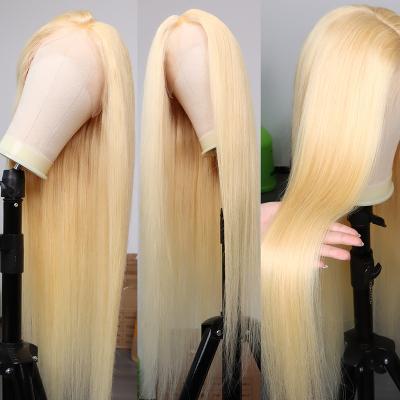 China Blonde Body Wave HD Lace Band Wig Pre Plucked 613 Virgin Hair Wigs Full Lace Straight Brazilian 360 Front Wig For Black Women for sale