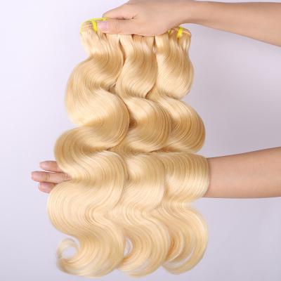 China Curly Wholesale 613 Honey Blonde Brazilian Human Hair Curly Weave ,Brazilian Body Wave Virgin 613 Mink Blonde Hair Bundles for sale