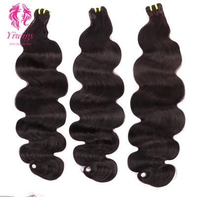 China Brazilian Double Cuticle Drawn Curly Body Wave Hair Bundle Wholesale 10A Brazilian Cuticle Aligned Virgin Hair Weave Bundles for sale