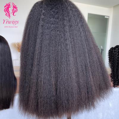 China Body Wave 200 Density 10A HD Double Drawn Lace Front Wigs 100% Virgin Human Hair 13X4 Curly Straight Lace Wig for sale