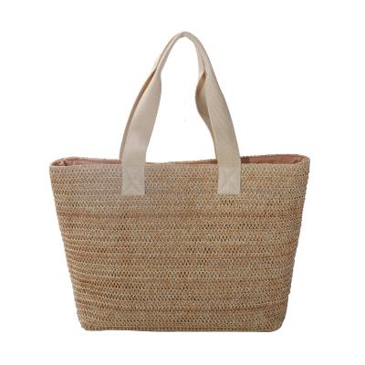 China Lady New Design Straw Tassel Beach Bag Summer Straw Oversized Tote Bag for sale