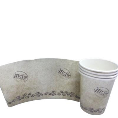 China Factory Direct Raw Material Food Grade Flexo Waterproof Printing Custom Printing Coated PE Paper Cup 8oz Fan With Cheapest Price for sale