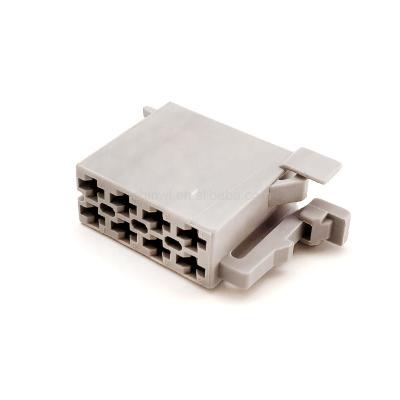 China 8 Pin Automotive Housing for Female Terminals, Wire-to-Panel 236 in Centerline [6 mm], Gray Wire and Cable 963120-2 Power Connector for sale