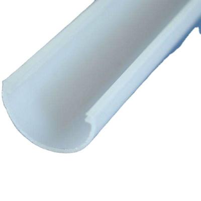 China PC/PMMA Extrusion Tube Lighting Antique Transparent Plastic Cover For LED Lamp for sale