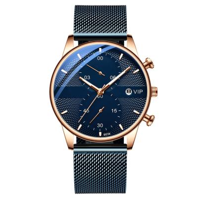 China New Product New Product Automatic Waterproof Quartz Watch Adjustable Stainless Steel Unique Adjustable Multifunction Watch For Men's Relogio Masculino for sale