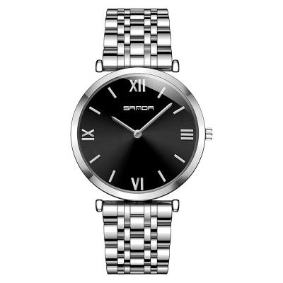 China Low MOQ Non-Specific Black Steel Band Roma Numbers High Quality Stainless Dial OEM Custom Watch for sale