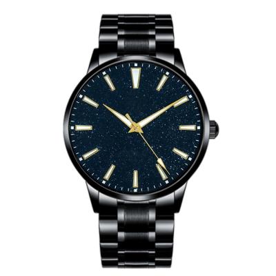 China Real Star Waterproof Solid Band Stainless Steel Dust Stone Dial Men's Automatic Watch Logo Stardust Gift Custom Watch for sale