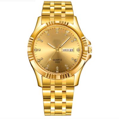 China OEM Brand Chronograph Gold Steel Business Casual Luxury Full Wrist Watch Waterproof Automatic Watch With Today's Date For Women for sale