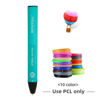 China Colorful Christmas Stick Printing Pens Set Stationery School Ballpoint Pen Enrollment Supplies 3d Pen Christmas W3405 for sale