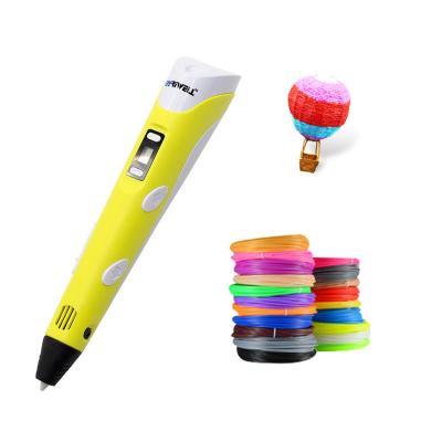 China Hot Colorful Print on Amazon PLA Filament 3D DIY Funny Drawing Creative Toy Gift 3D Disabled Printer Printing Pen For Kids for sale