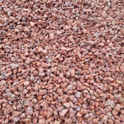 China Transient red stone scree stone factory terrazzo pavers park granite direct sale for sale