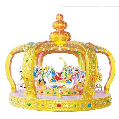 China New Design Patent Theme Park Amusement Park Rides Romantic Royal Crown Carousel For Sale for sale