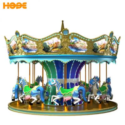 China Theme Park China Manufacturer 16 Seats Amusement Park Equipment Carousel Rides On Sale for sale