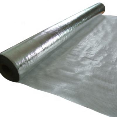 China Heat Insulation Materials Woven Fabric Aluminum Foil Lining Insulation Radiation Reflection Barrier Fabric Moisture Proof for sale