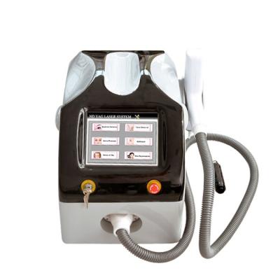 China Factory supply q switch ND yag laser machine whitening for tattoo removal with black headstock for sale