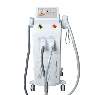 China Skin tightening 2 in 1 laser beauty equipment diode laser 755 808 1064 elingt/IPL 808 diode laser hair removal for sale