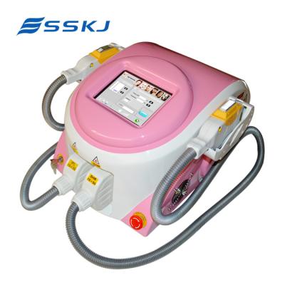 China Acne treatment imported lamp 2 IN 1 ipl laser hair removal nd yag laser tattoo machine beautiful for sale