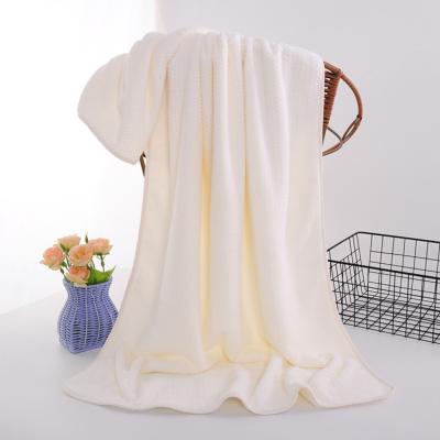 China Child-Proof Coral velvet solid color bath towel hand quick-drying bath towel gift towel for sale