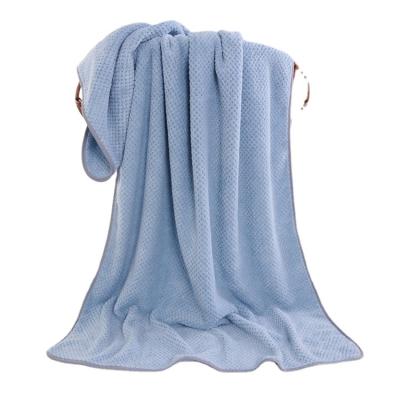 China Child-Proof Manufactures Wholesale Quick Dry Towel Bath Custom Super Absorbent Solid Coral Velvet Towel for sale