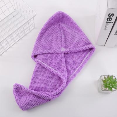 China QUICK-DRY Microfiber Hair Towel Wrap Women Magic Rapid Hair Drying Towel Super Absorbent Dry Hair Towel for sale